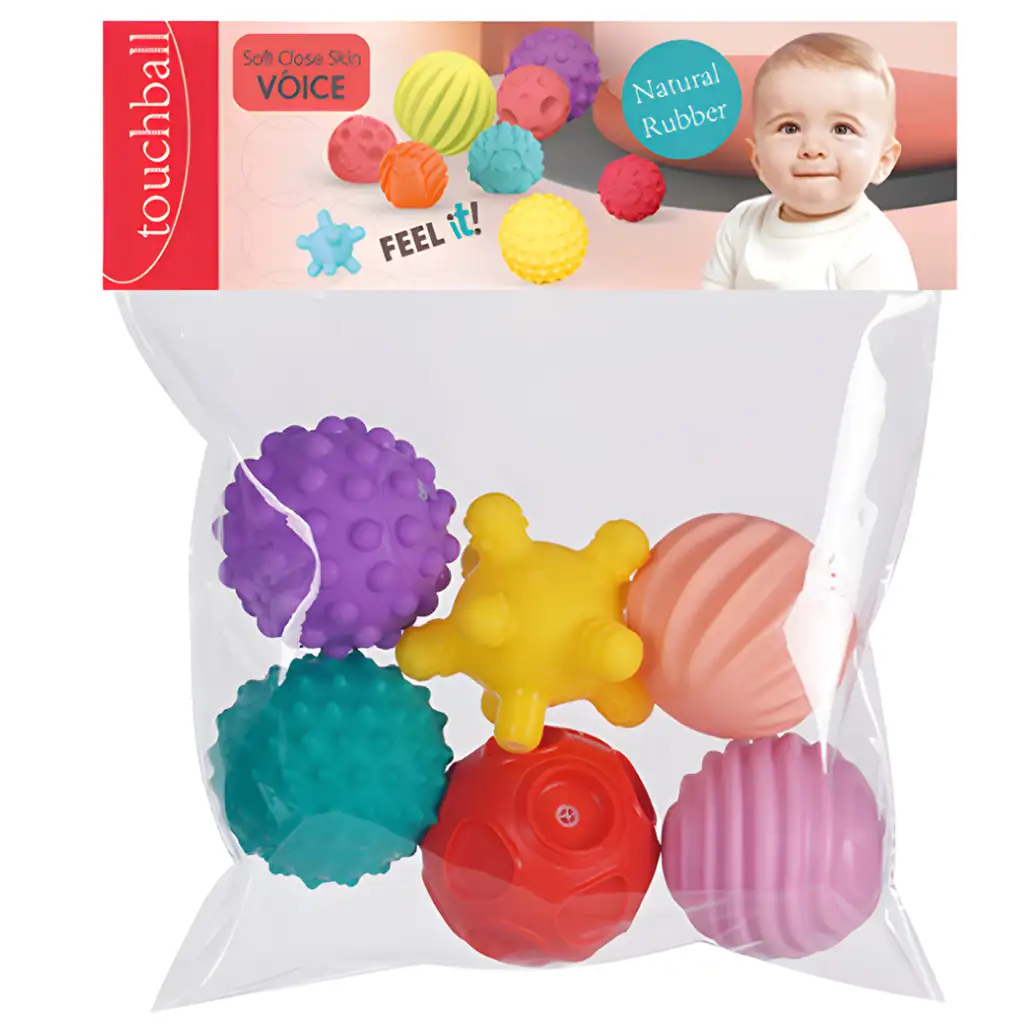 Touchball: Sada 6 lôpt na rozvoj hmatu