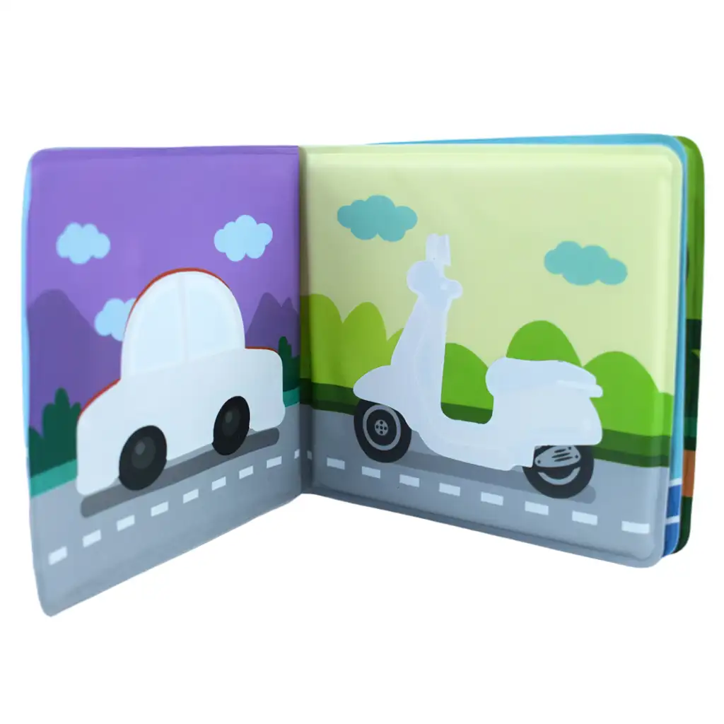 Detská kniha: Vozidlá mäkká kniha na čmáranie 14x13cm kép 4