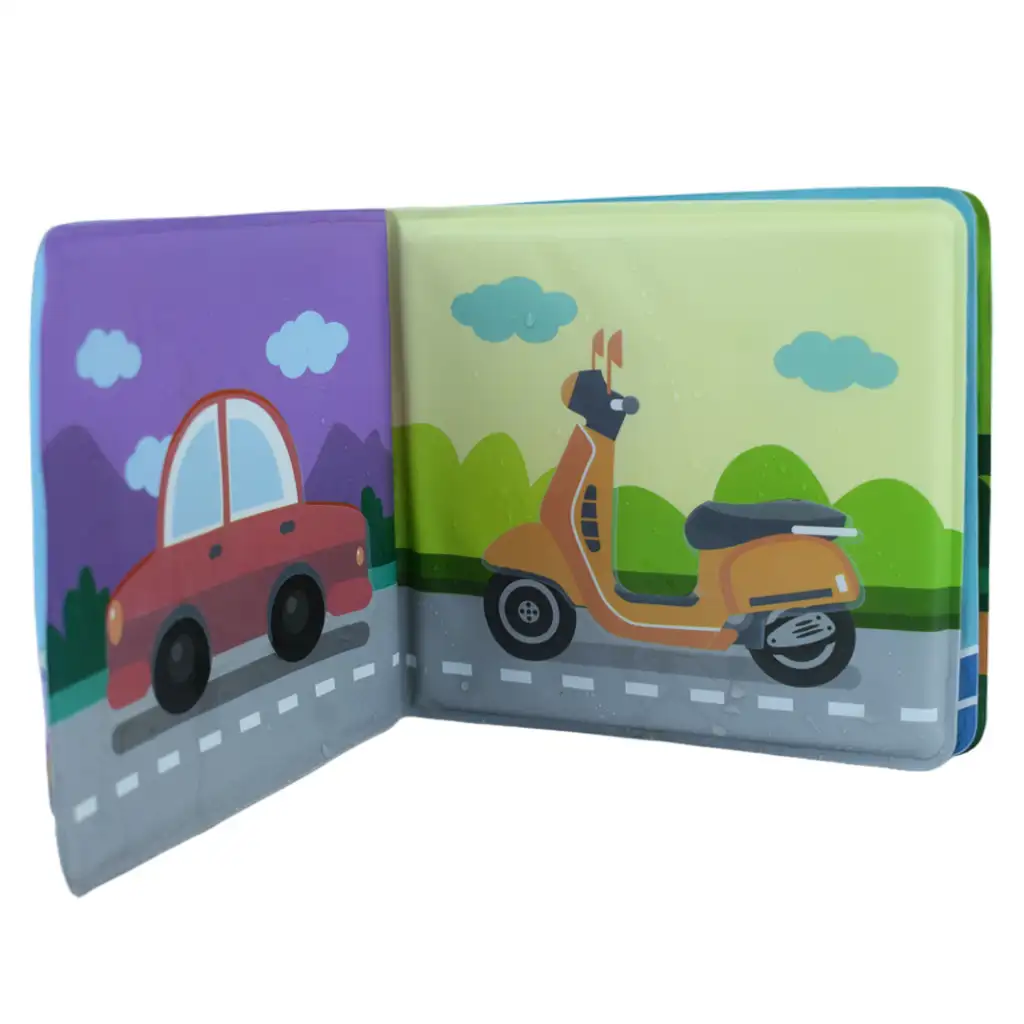Detská kniha: Vozidlá mäkká kniha na čmáranie 14x13cm kép 5