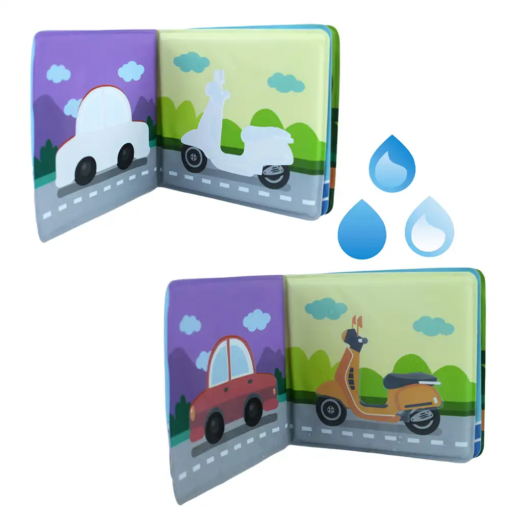 Detská kniha: Vozidlá mäkká kniha na čmáranie 14x13cm kép 3