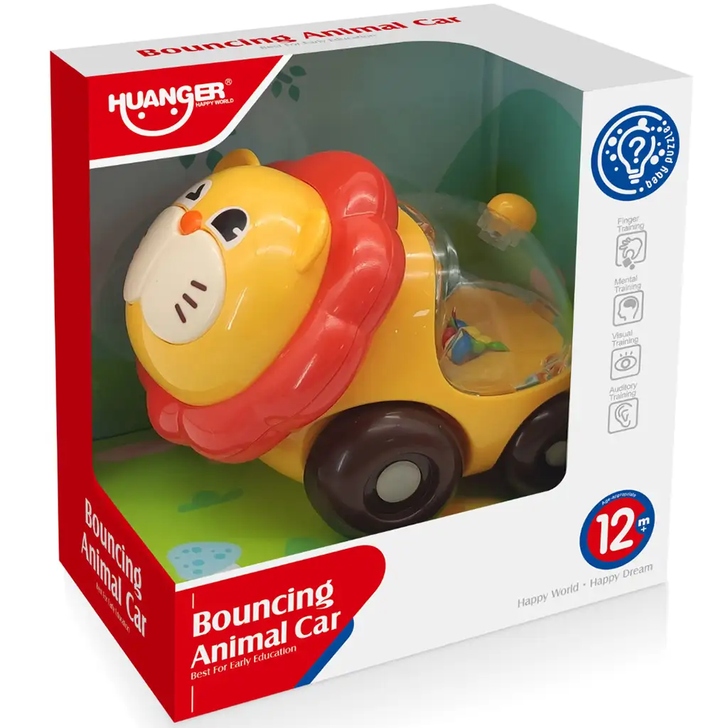 Happy World: Valjúci sa hrkajúci lev 11cm kép 3