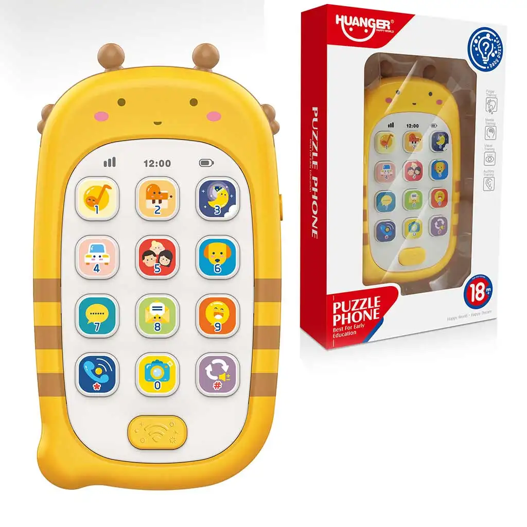 Music World: Môj prvý hudobný telefón s roztomilým zvieracím vzorom v rôznych variantách 1ks kép 2