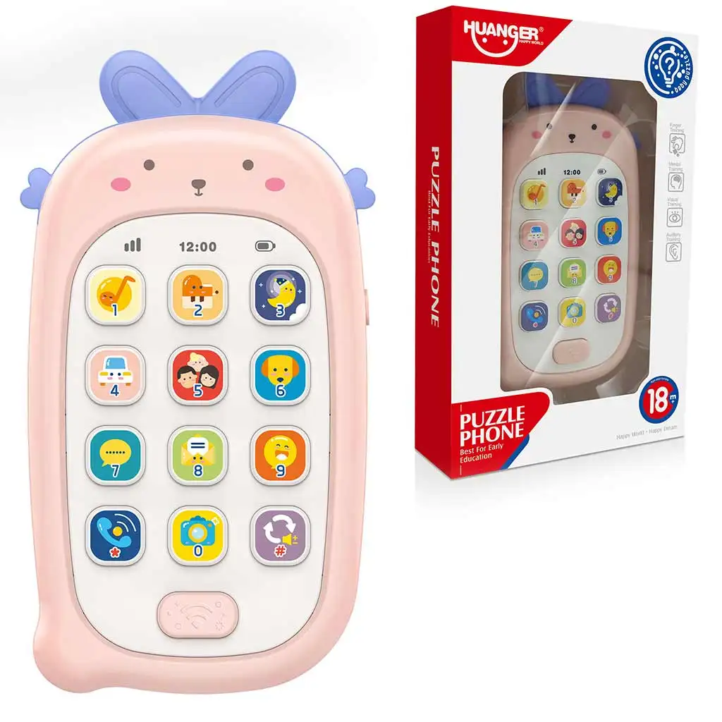 Music World: Môj prvý hudobný telefón s roztomilým zvieracím vzorom v rôznych variantách 1ks kép 3