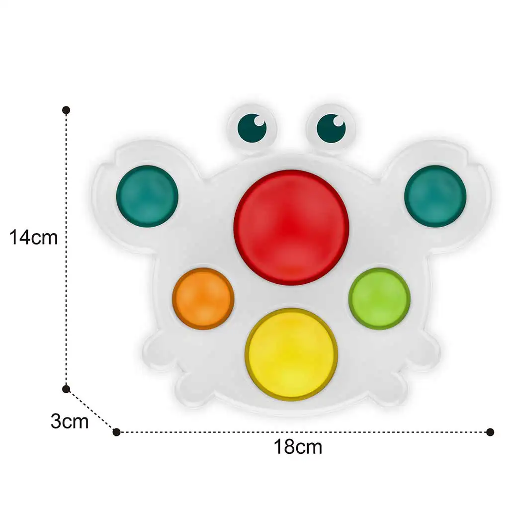 Happy World: Pop it! Ukludňujúca hračka na rozvoj zručností pre bábätká kép 2