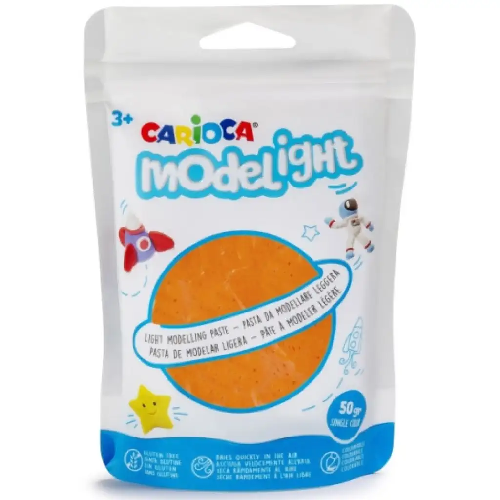Modelight 50g oranžová plastelína - Carioca