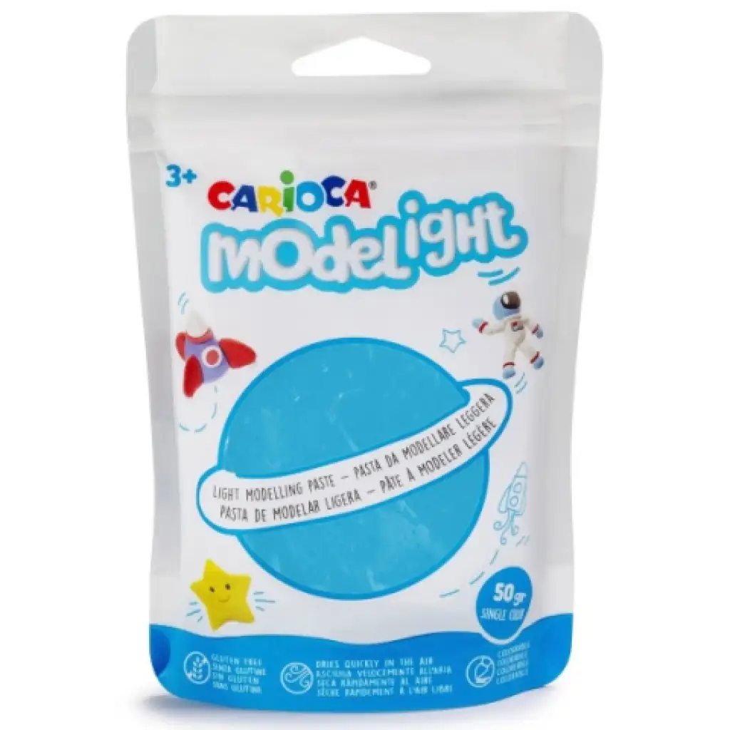 Modelight 50g svetlomodrá plastelína - Carioca