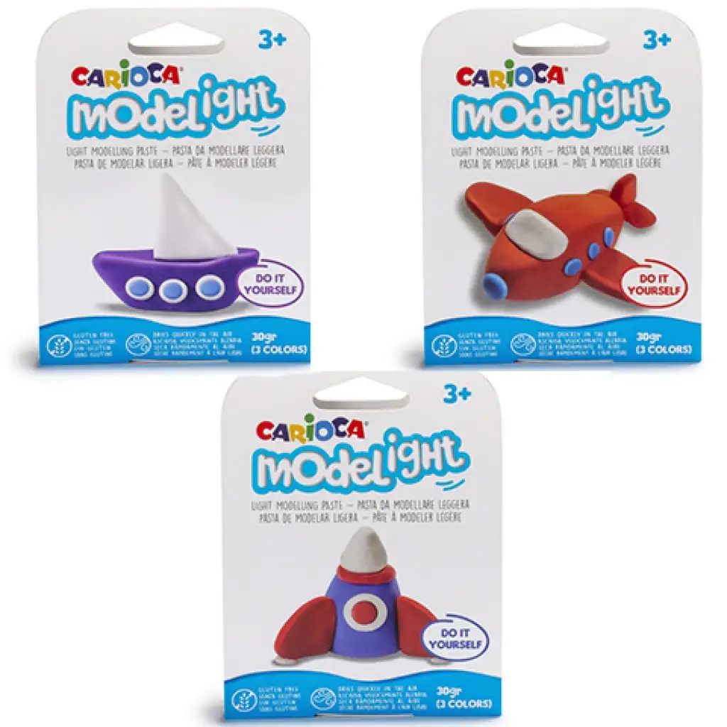 Modelight vozidlá plastelína v rôznych variantoch 30g 1ks - Carioca