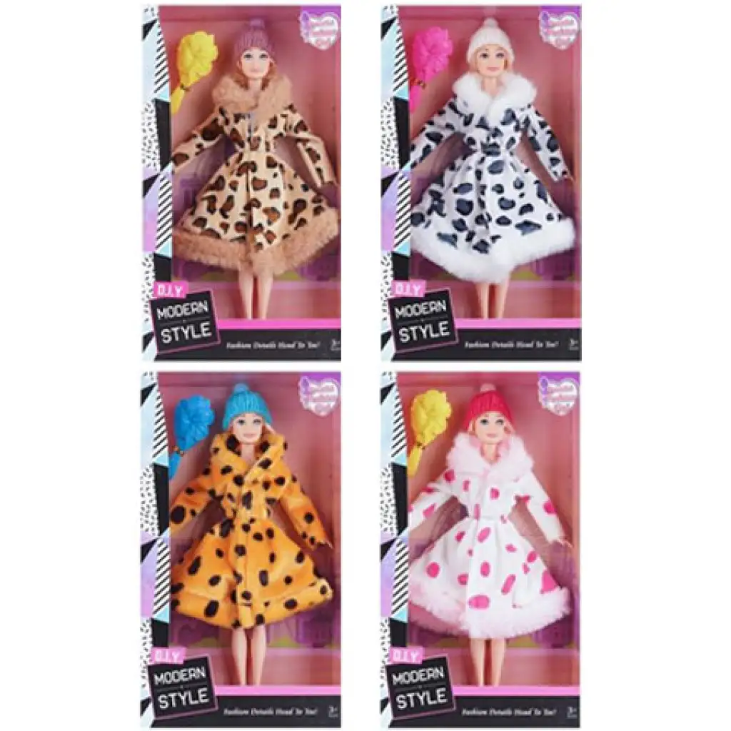 Módna bábika Nicky Jesenná kolekcia kožušín, rôzne verzie