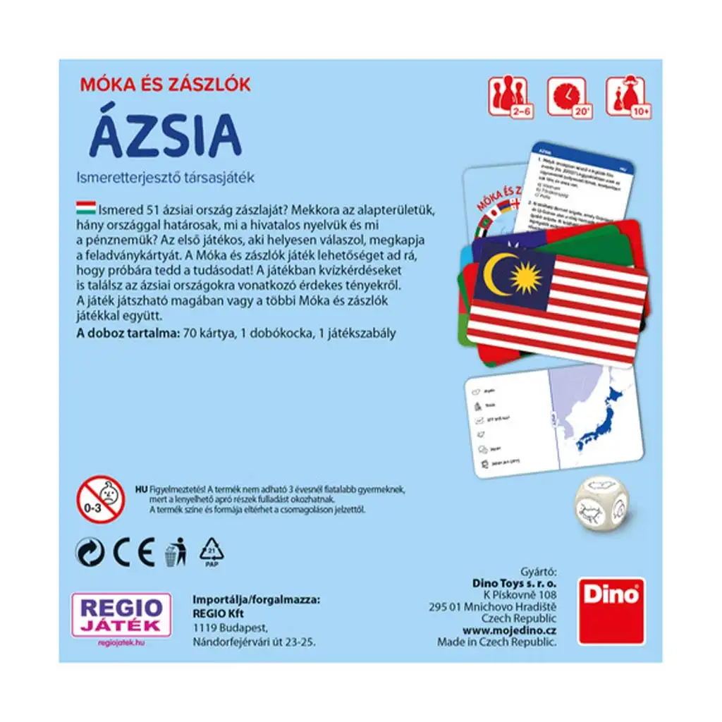 Zábava a vlajky - Ázijská stolová hra kép 2