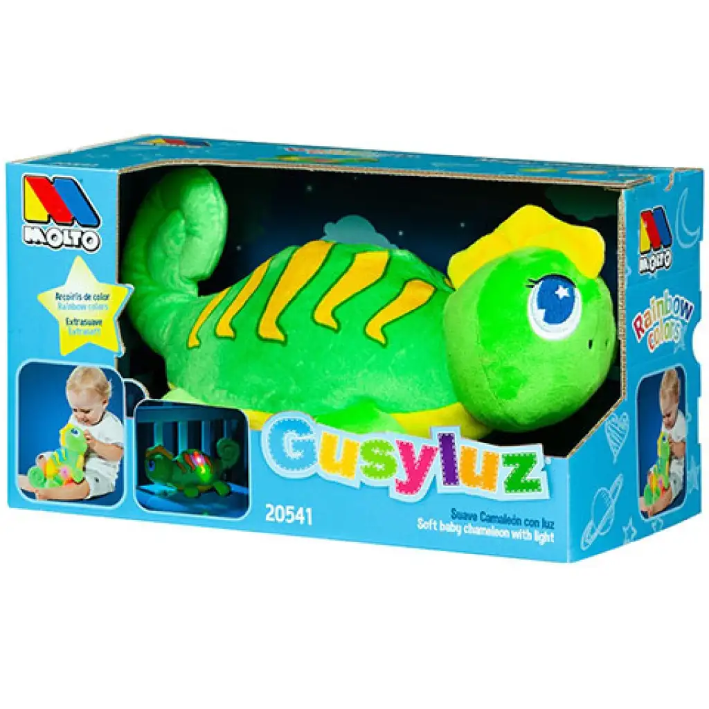 Molto: GusyLuz plyšový chameleón so svetlom