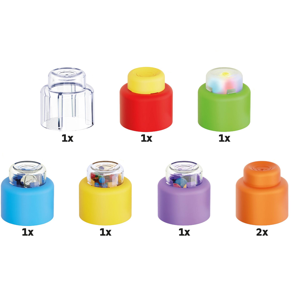 Quercetti: Momy Soft 8-dielna senzorická mäkká stavebnica so svetlom a zvukom kép 2