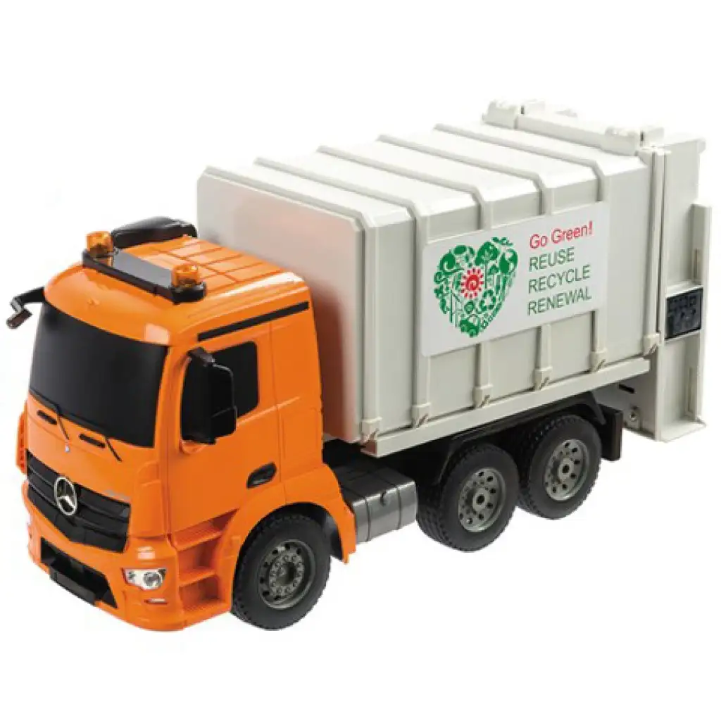 RC Mercedes Arocs távirányítós kukás autó 1:20 fénnyel és hanggal 2,4GHz kép 1