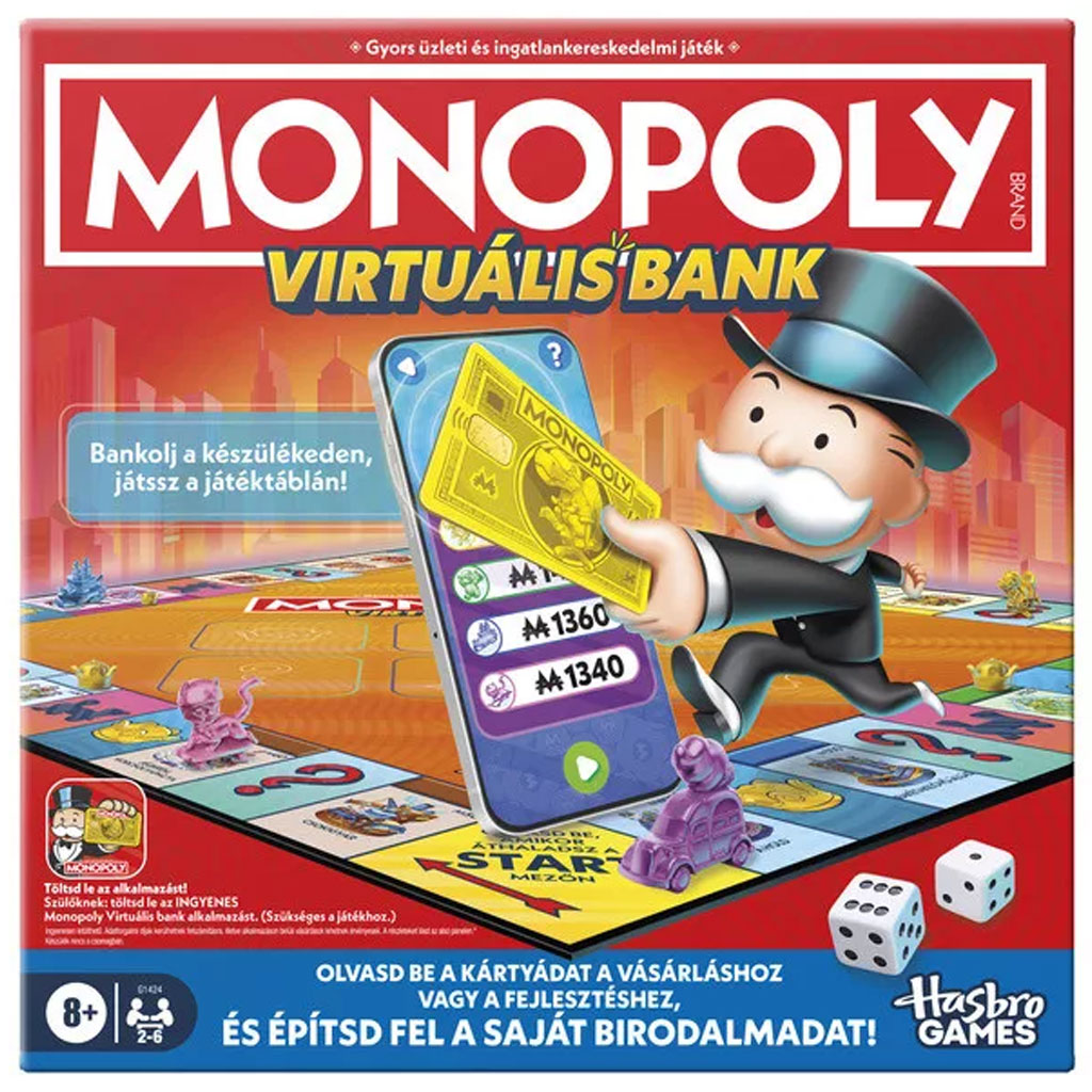 Monopoly Virtuálny Bank spoločenská hra – Hasbro
