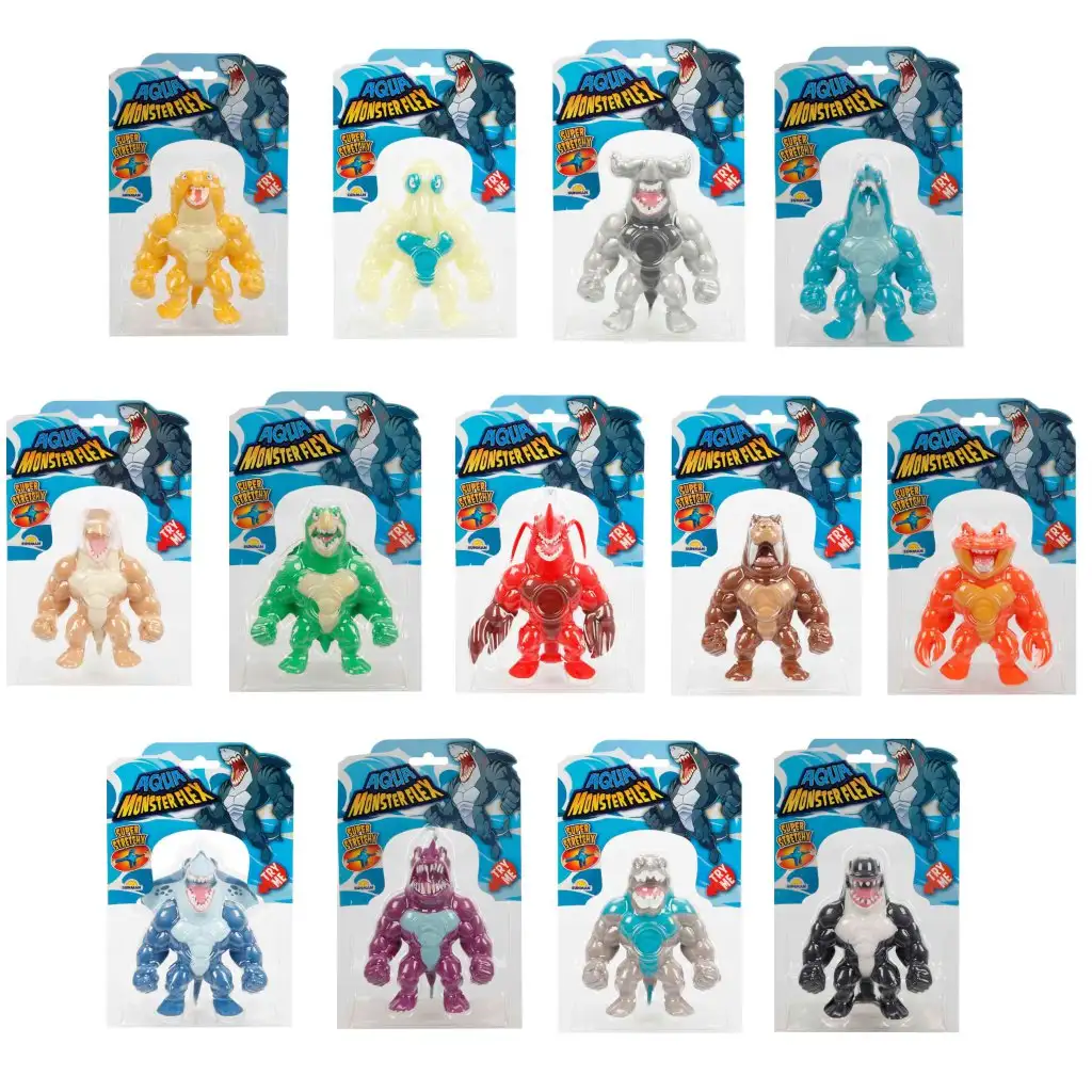 Monster Flex: Vodné monštrum naťahovacie figúrky v rôznych variantoch 1ks