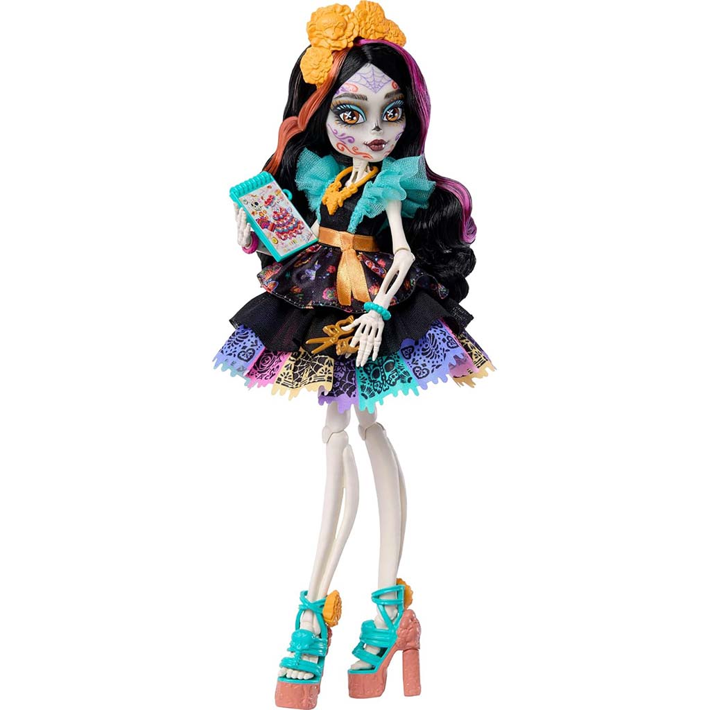 Monster High Skelita Calaveras bábika s doplnkami - Mattel kép 3