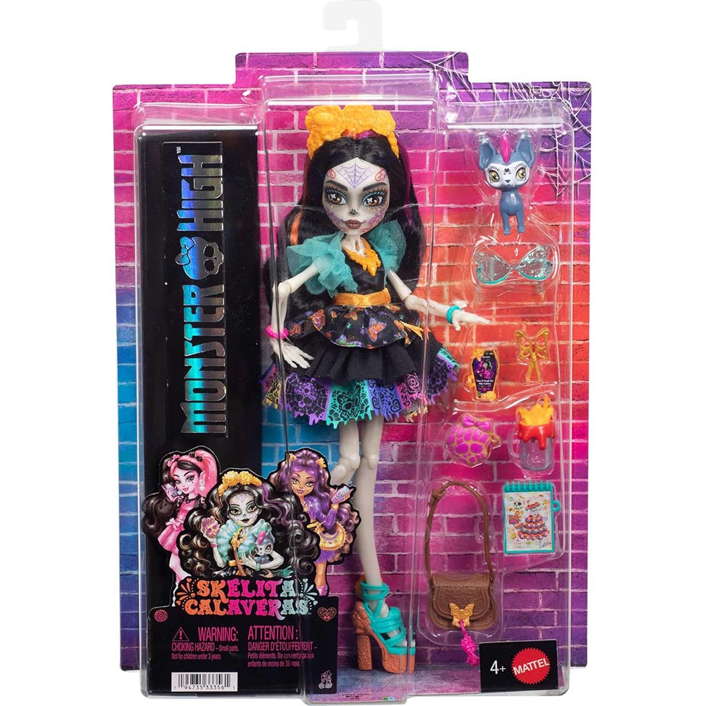 Monster High Skelita Calaveras bábika s doplnkami - Mattel