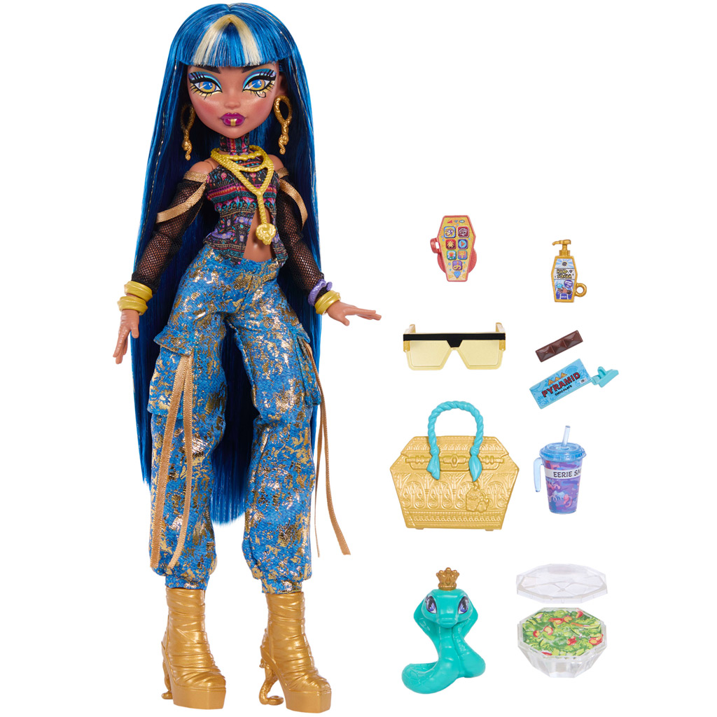 Monster High Cleo bábika s doplnkami - Mattel kép 3