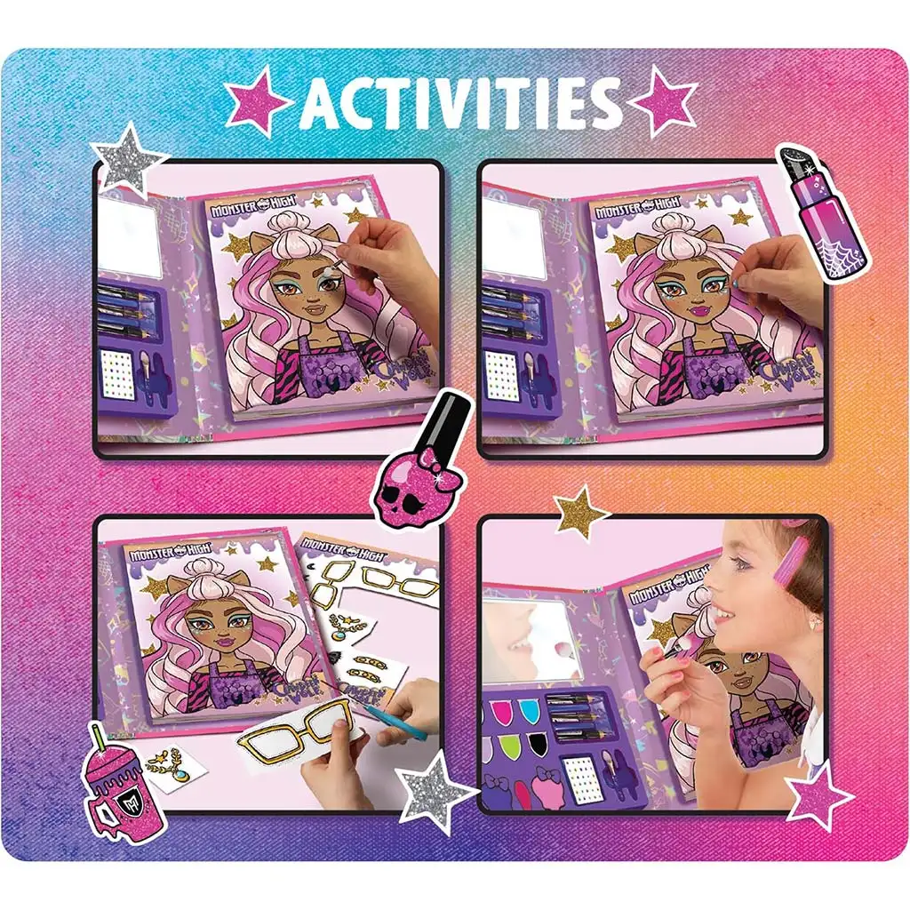 Monster High: Maľovanka a zošit na líčenie, 44 strán – Lisciani kép 3