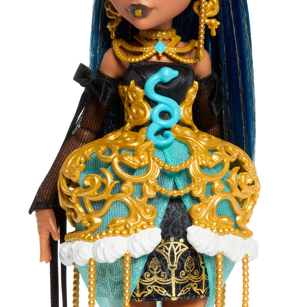Monster High: Strašidelne sladké narodeniny – bábika Cleo De Nile s balónikom a darčekom - Mattel kép 3