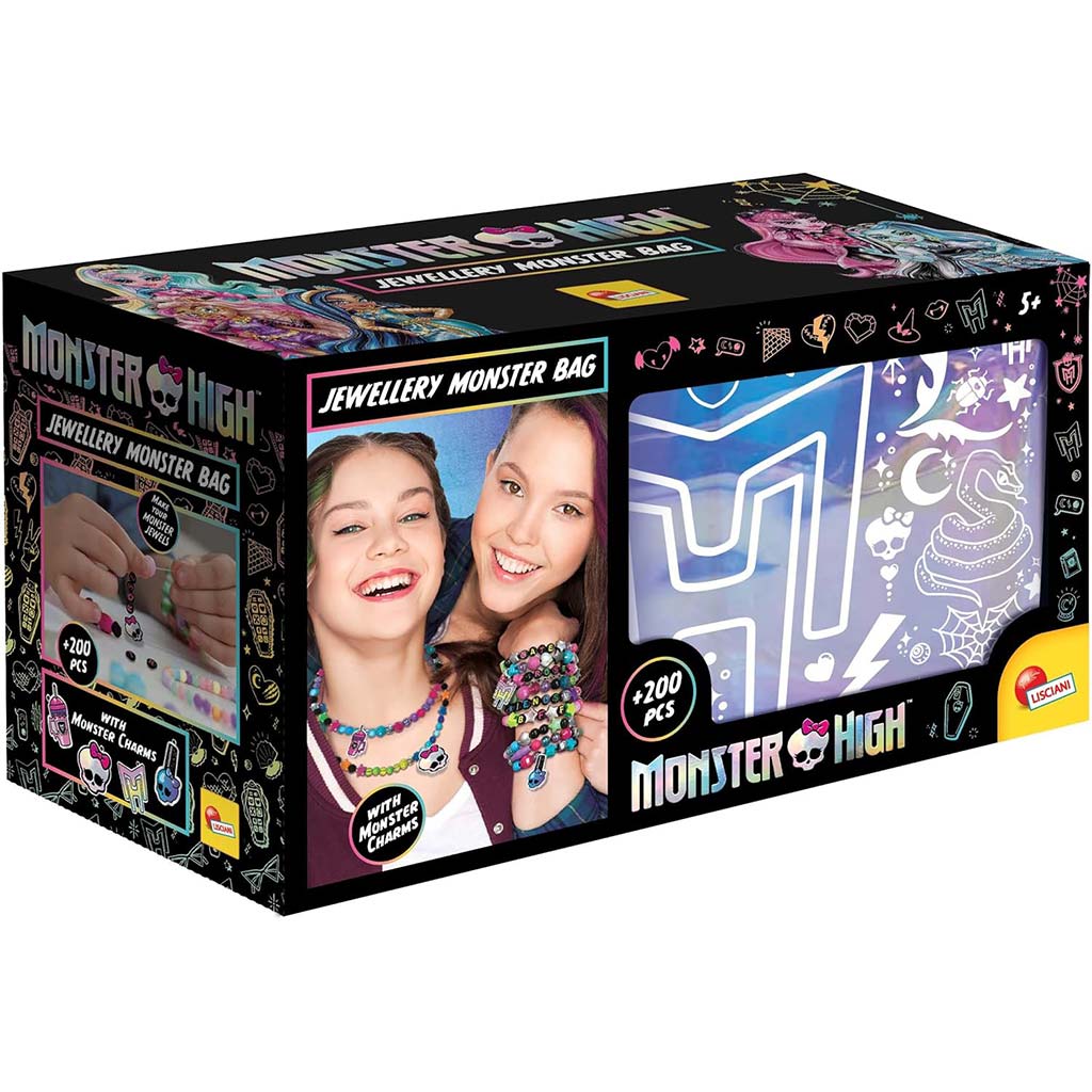 Monster High Súprava na výrobu strašidelných šperkov v strašidelnej taške - Lisciani