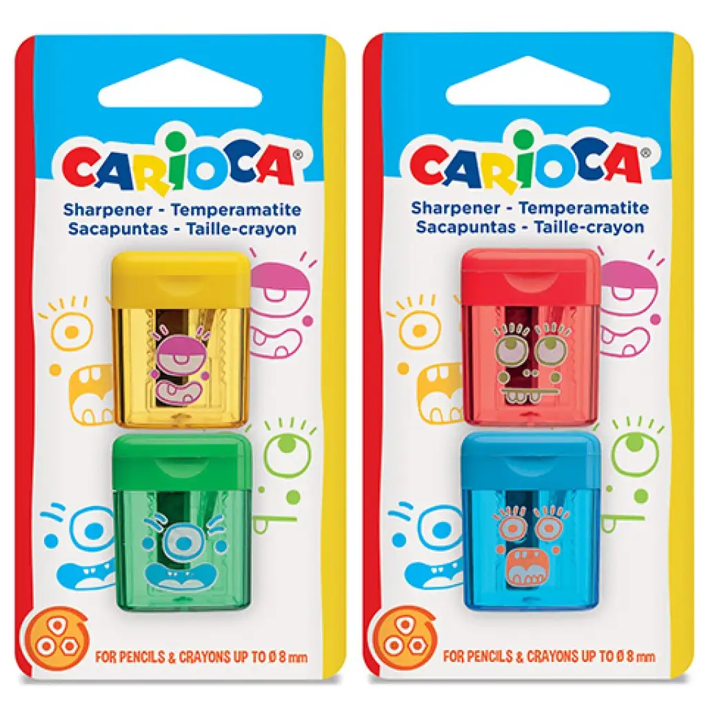 Monster plastové strúhadlo s nádržou 2 dielny set - Carioca