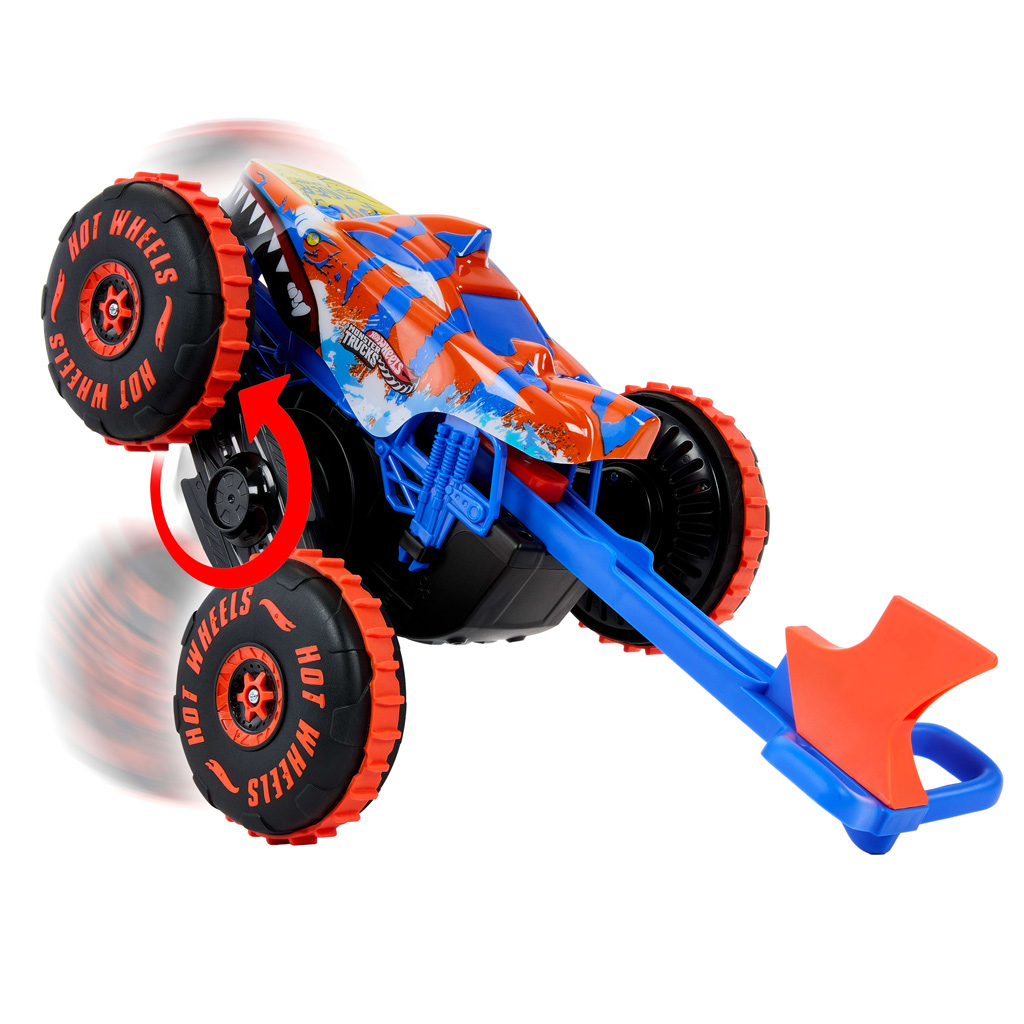 Hot Wheels Monster Trucks: Mega Tiger Shark RC diaľkovo ovládané auto - Mattel kép 2