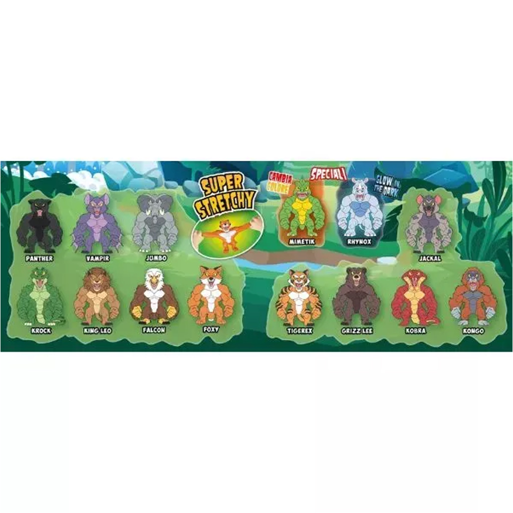 Monsterflex Divé zvieratá - naťahovateľné figúrky v rôznych prevedeniach 1 ks kép 6