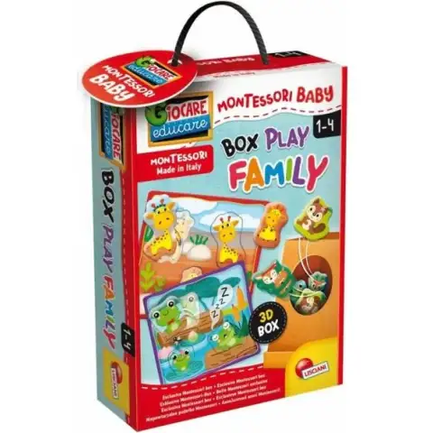 Montessori: Baby Box puzzle na rozvoj zručností - Zvieratá