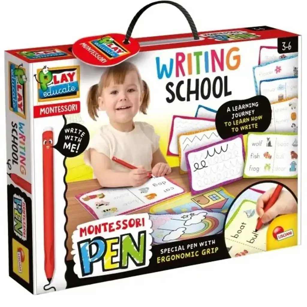 Montessori pero: Sada na rozvoj zručností so špeciálnym perom - Lisciani
