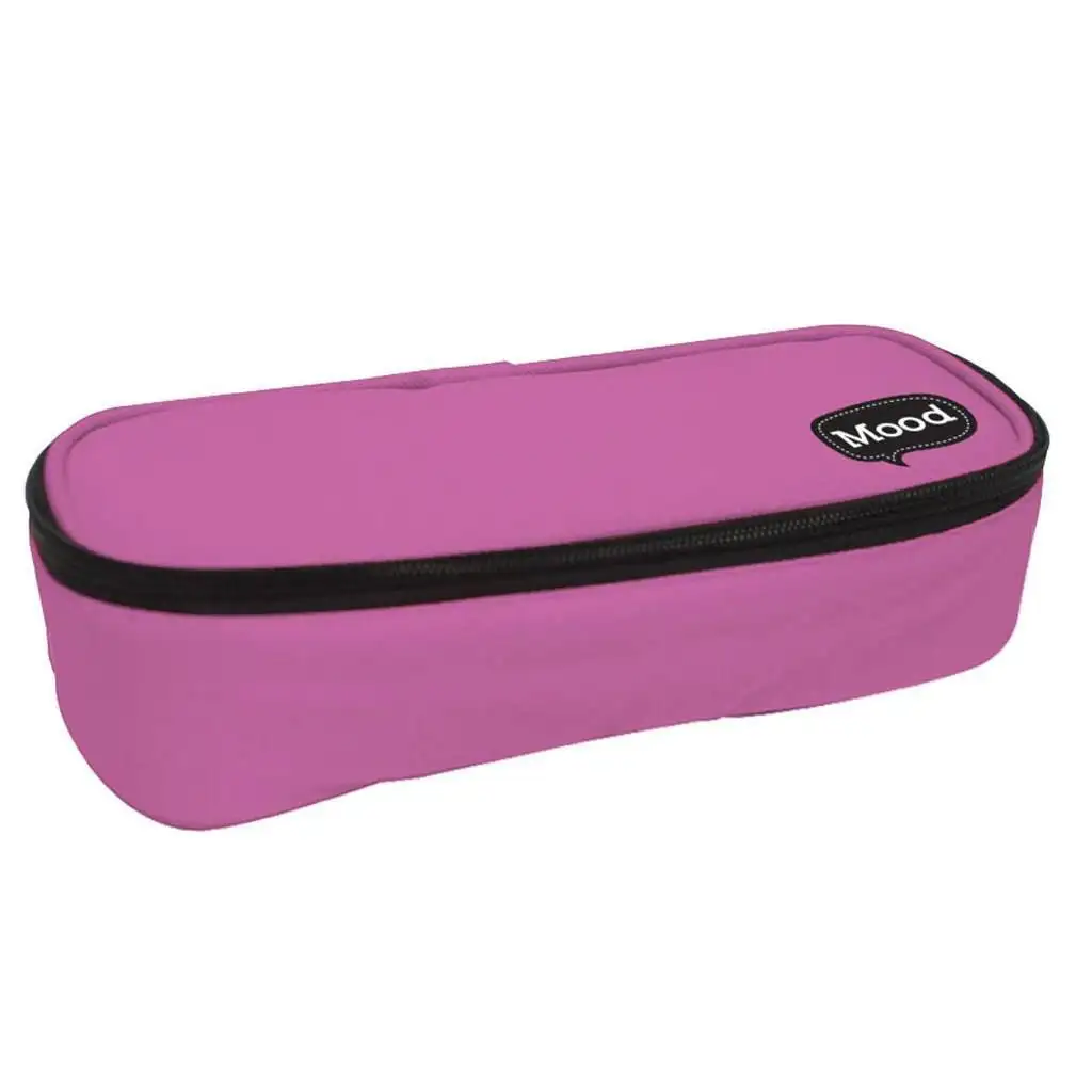 Mood: Pink színű, ovális cipzáras tolltartó 22x10x5cm kép 1