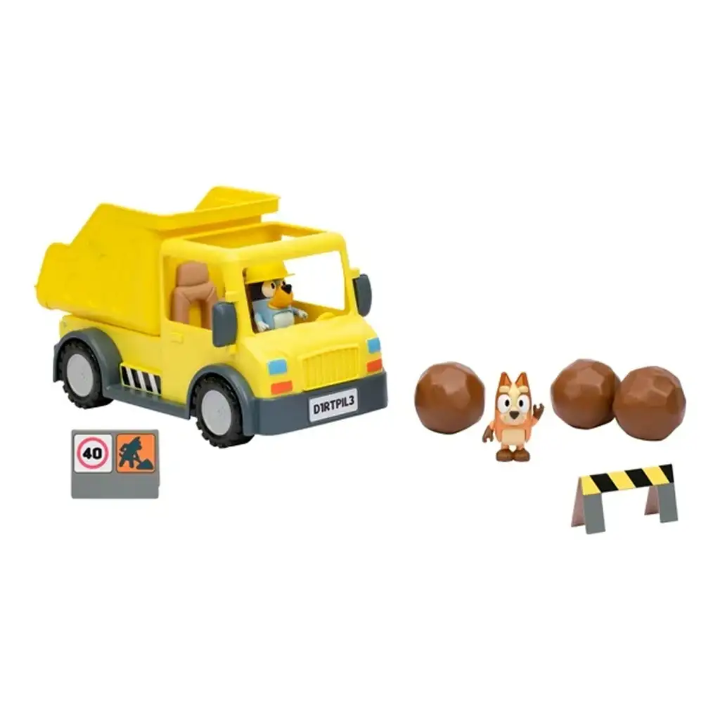 Bluey: Billenőplatós teherautó játékszett figurákkal kép 2