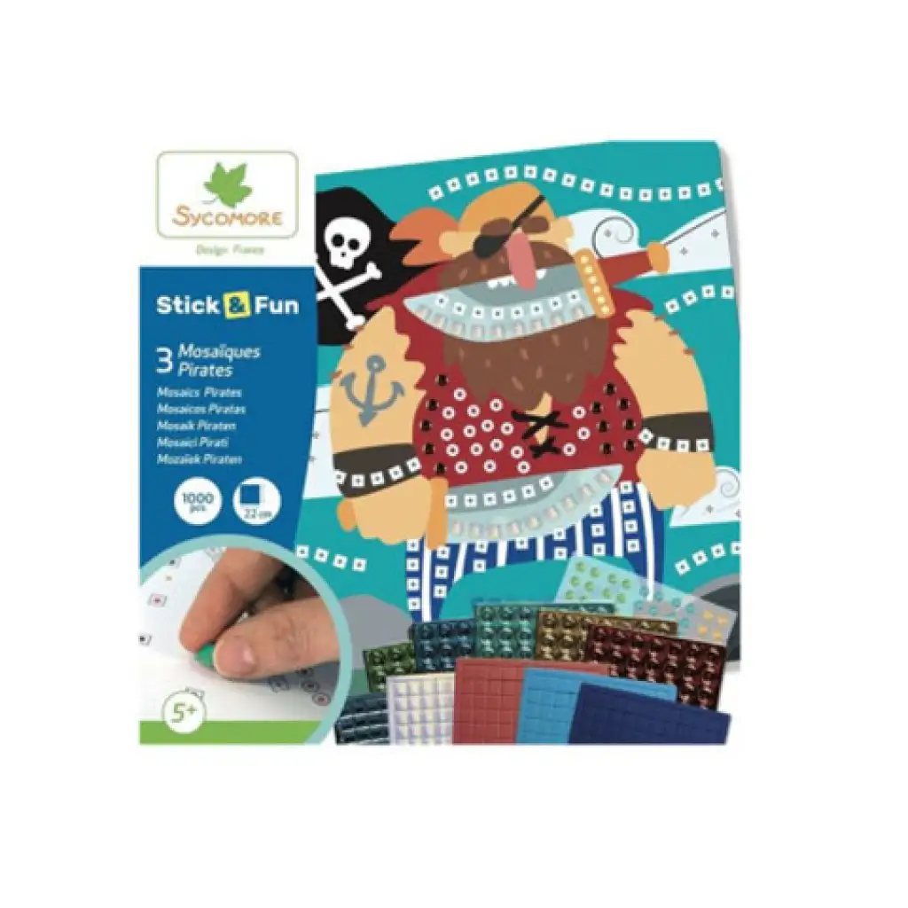 Stick'N Fun mozaikkép készítő készlet - Kalózok kép 1