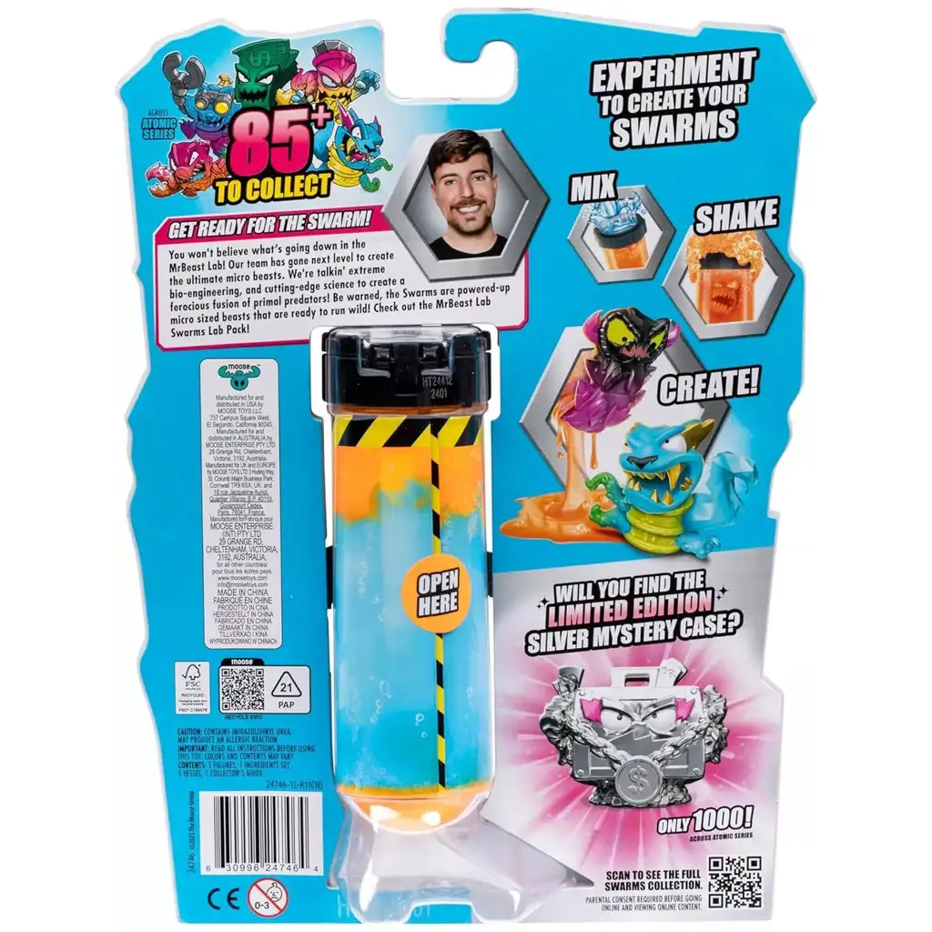 Pán Beast: Lab Swarms Monštrumové laboratórium so skúmavkou 5 ks sada 2. séria kép 4