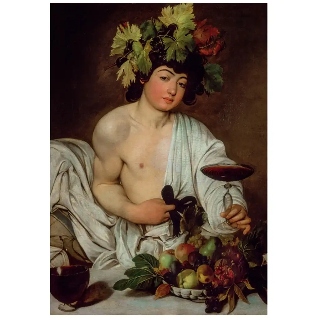 Múzejná zbierka: Caravaggio - Bacchus 1000-dieliková puzzle s plagátom - Clementoni kép 2
