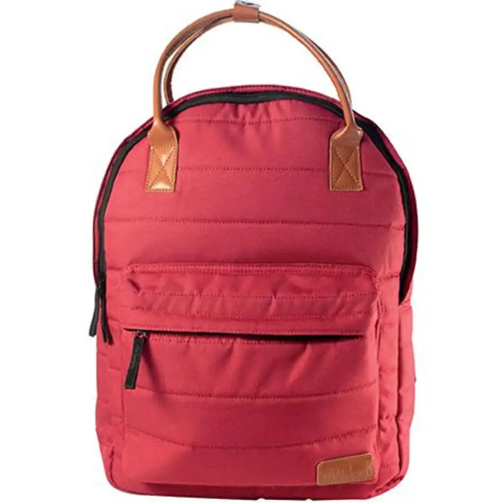 Must: Červená zaoblená školská taška, batoh 40x30x12cm