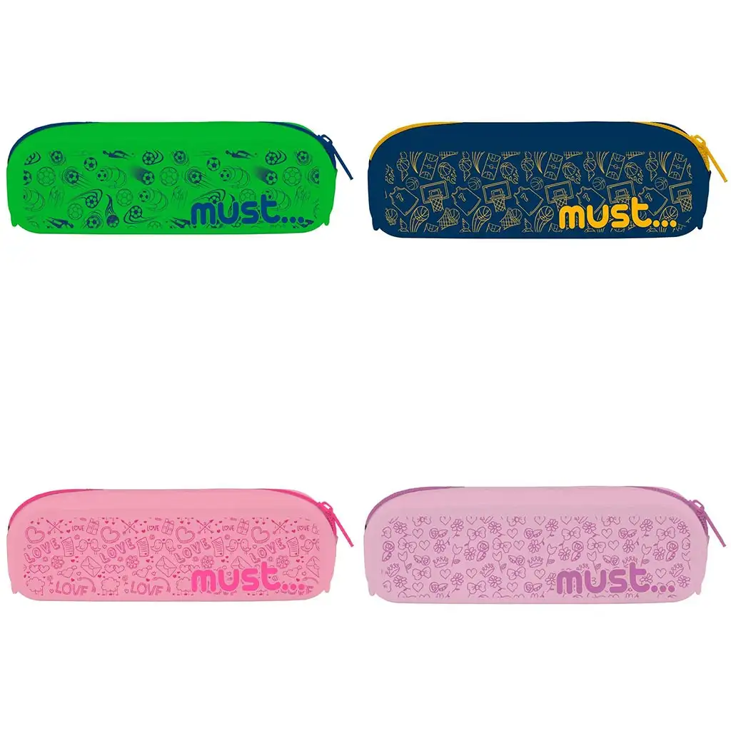 Must: Focus hengeres szilikon tolltartó 20x5x6cm több változatban kép 2