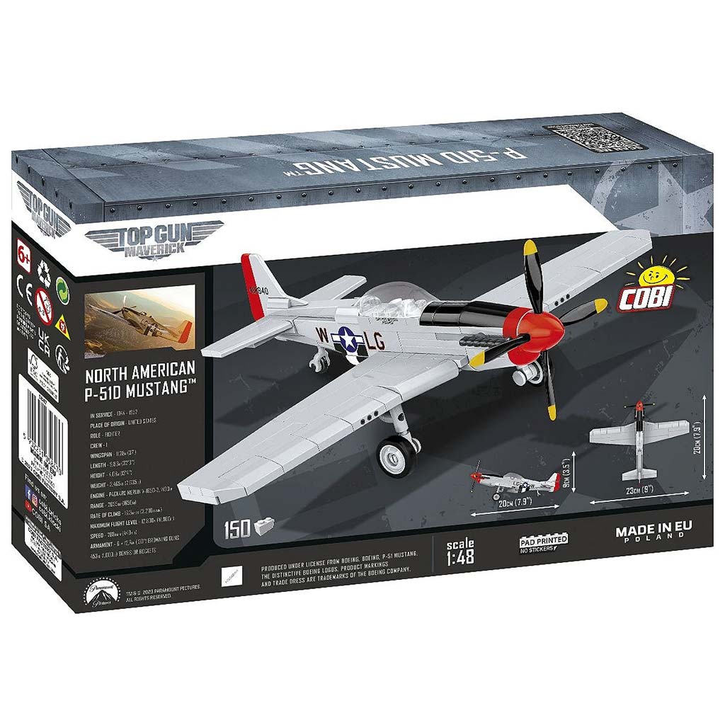COBI: Mustang P-51D „TOP GUN: Maverick” stavebnica lietadla (5847) kép 4