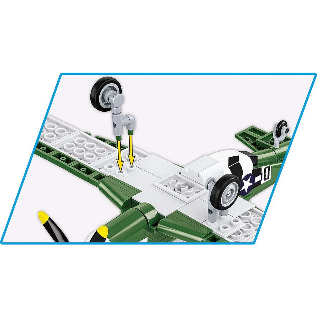 COBI: Stavebnica stíhačky Mustang P-51D (5860) kép 5