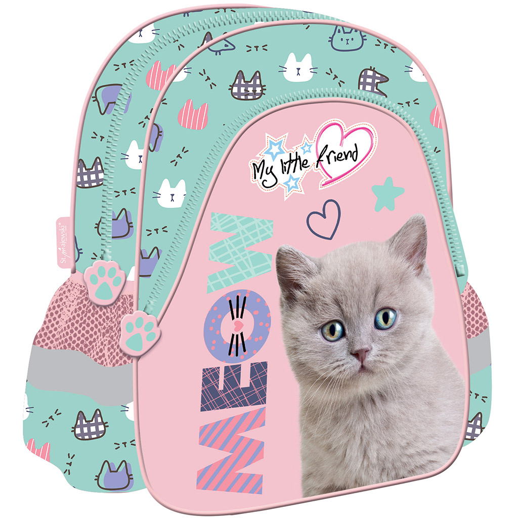 My Little Friend Fluffy Kitty cicás ovis hátizsák 28x25cm kép 1