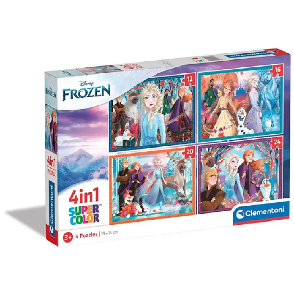 Ľadové kráľovstvo 2. 4v1 puzzle - Clementoni