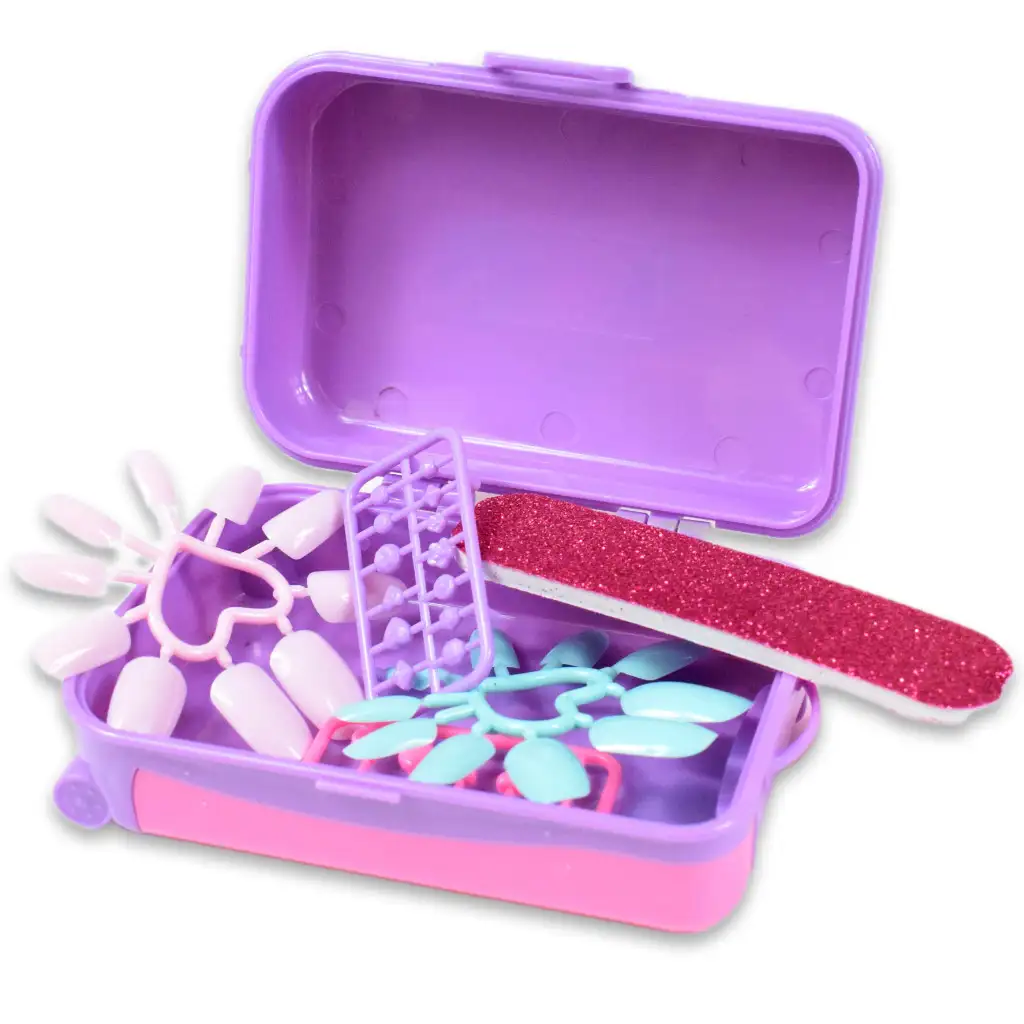 Nail Art:Sada na manikúru s kufríkom, lakmi na nechty a príslušenstvom kép 6