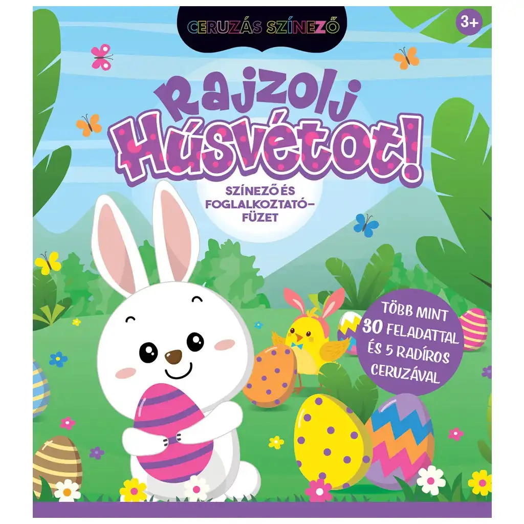 Omaľovánka s ceruzkou - Nakresli Veľkú noc!