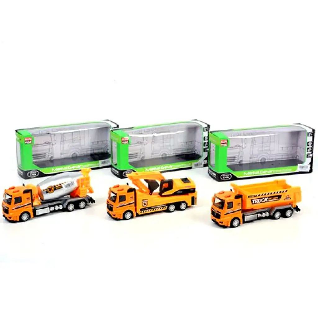 Naťahovacie stavebné nákladné autá, tri  varianty