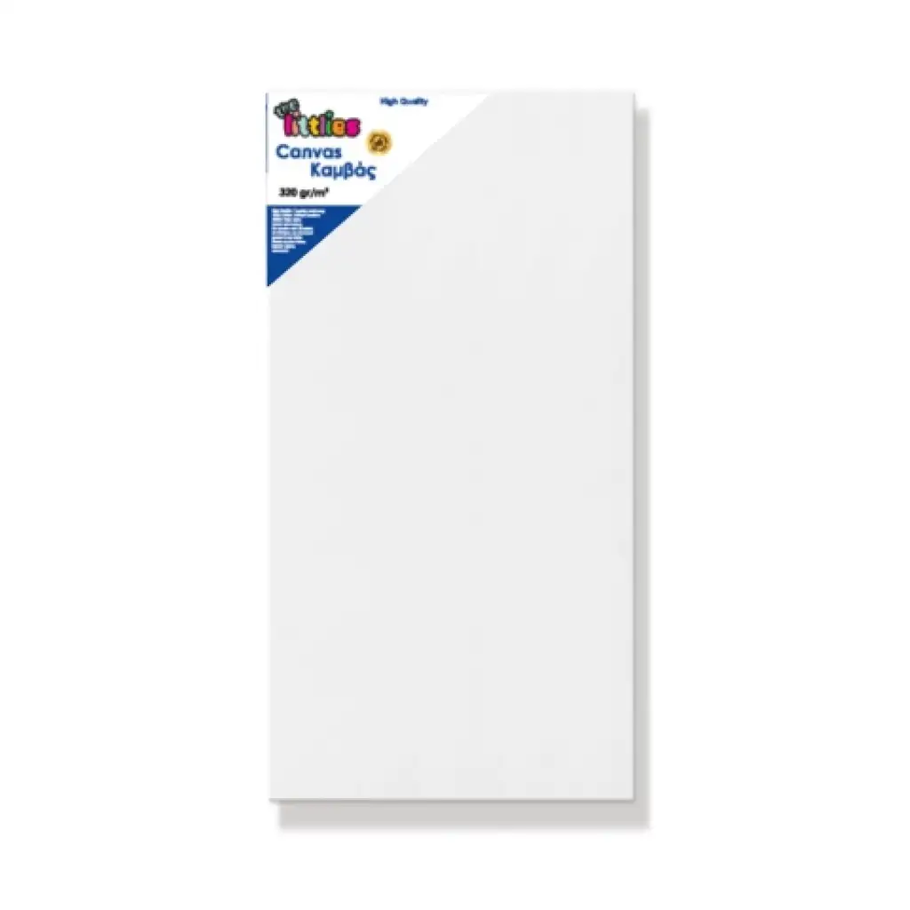 Natiahnuté biele plátno 40x80cm