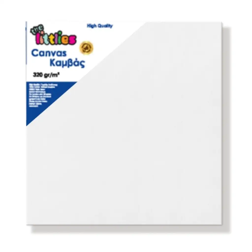 Natiahnuté biele plátno na maľovanie 50x50cm