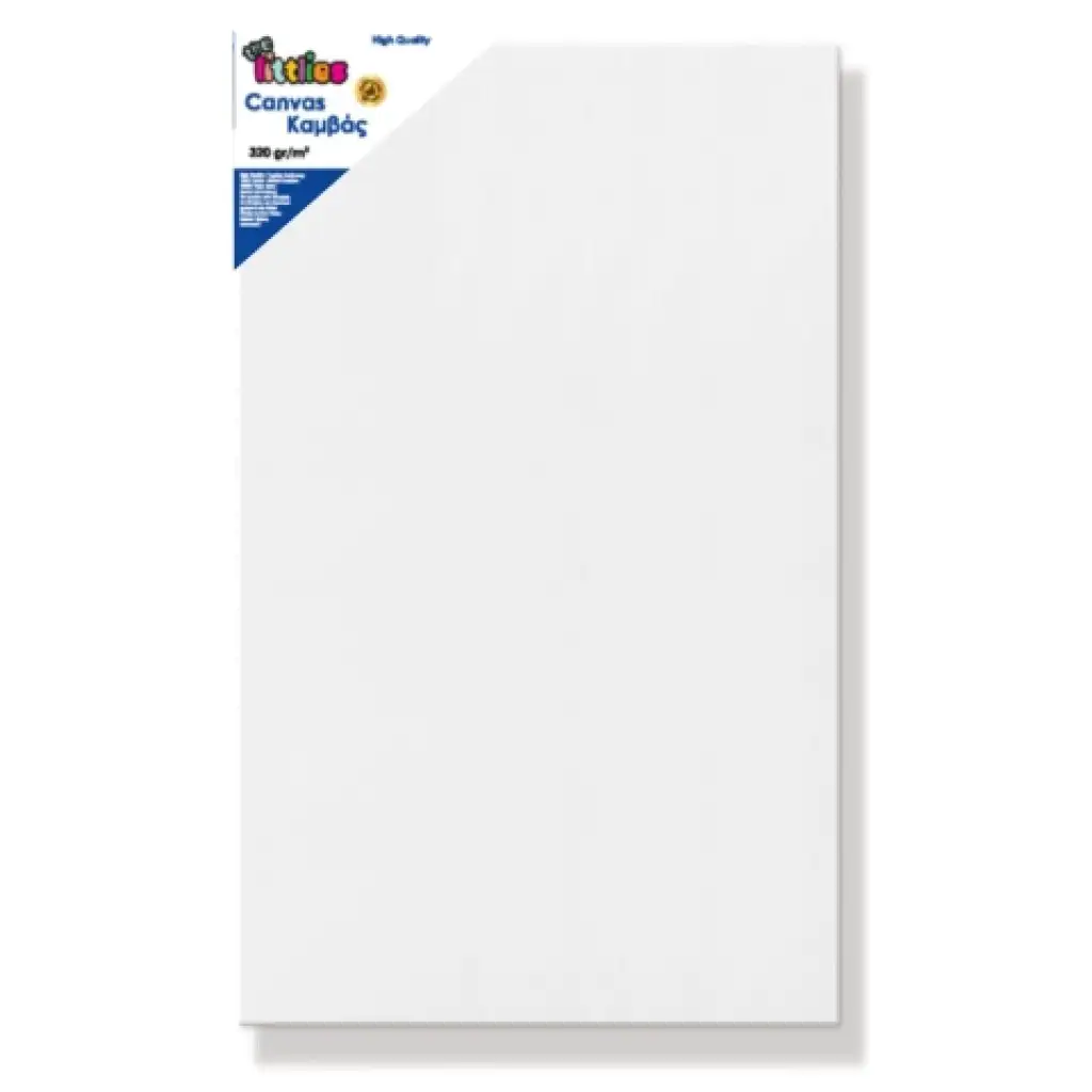 Natiahnuté biele plátno na maľovanie 60x120cm