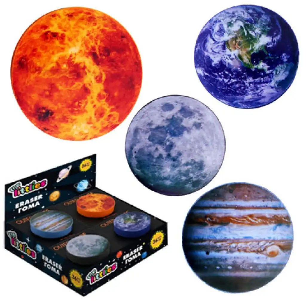 Nebeské telesá - guma v rôznych variantoch 1ks