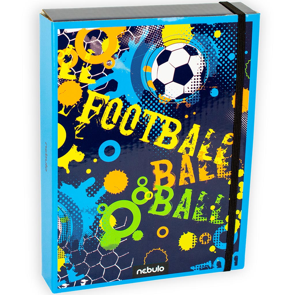 Nebulo: Box na zošity vo veľkosti A5 s futbalovým motívom