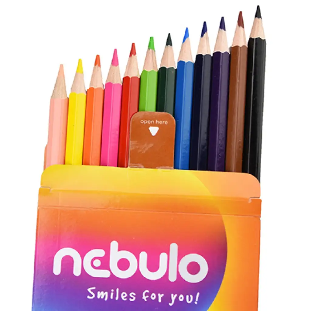 Nebulo: Színes ceruza készlet 12db-os szett kép 2