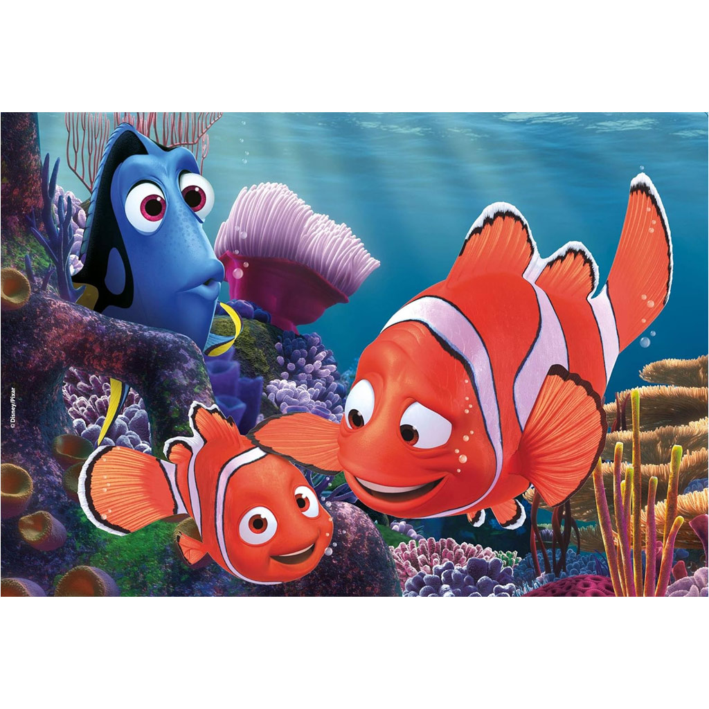Hľadá sa Nemo 2 v 1 24-dielne puzzle a omaľovánka 50x35 cm - Lisciani kép 2